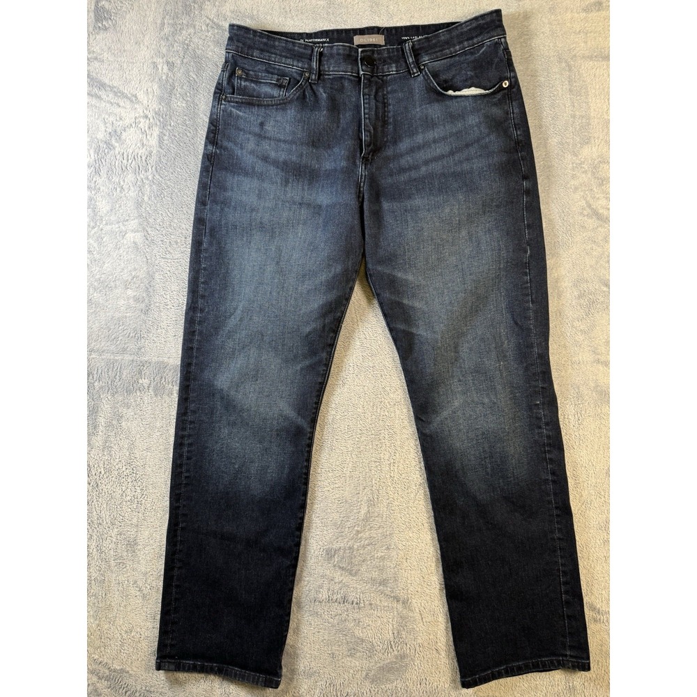 DL1961 Vinn Men Casual Straight Leg Jeans Dark Wash Stretch Denim 36x31 #3179-5